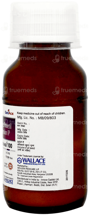 Podowal 100 Dry Syrup 30ml