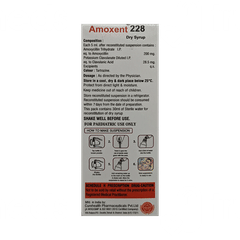 Amoxent 228 MG Dry Syrup 30 ML Amoxent 228 MG Dry Syrup 30 ML