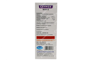 Cavmox Duos Banana And Mixed Fruit Flavour Dry Syrup 30ml