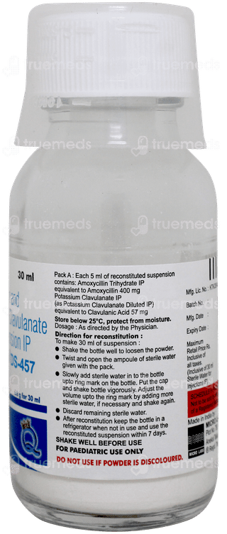 Bactoclav Ds 457 Dry Syrup 30ml