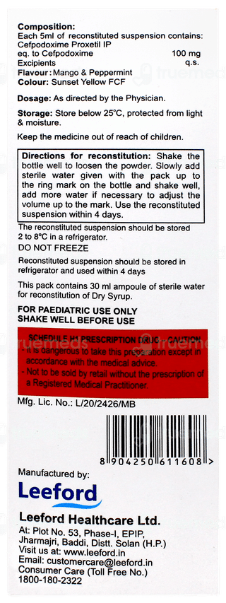 Cekoda 100 Mango & Peppermint Flavour Suspension 30ml