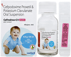 Cefredrox Cv Duos Pineapple & Peppermint Flavour Dry Syrup 30ml Cefredrox Cv Duos Pineapple & Peppermint Flavour Dry Syrup 30ml