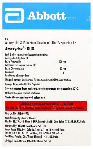 Amoxyclav Duo Dry Syrup 30ml