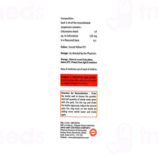 Cefaro Ds 125 MG Mixed Fruit Dry Syrup 30 ML