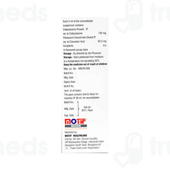 Cezonum Xl 100/62.5 MG Dry Syrup 30 ML Cezonum Xl 100/62.5 MG Dry Syrup 30 ML