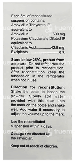 Clavam Es Orange Flavour Dry Syrup 50ml