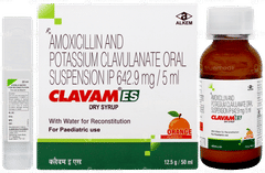 Clavam Es Orange Flavour Dry Syrup 50ml Clavam Es Orange Flavour Dry Syrup 50ml