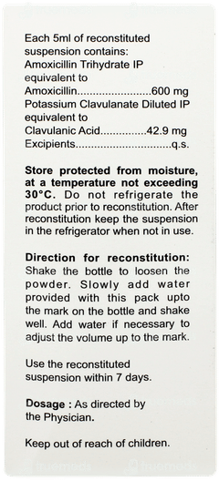 Clavam Es Orange Flavour Dry Syrup 50ml Clavam Es Orange Flavour Dry Syrup 50ml