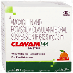 Clavam Es Orange Flavour Dry Syrup 50ml Clavam Es Orange Flavour Dry Syrup 50ml