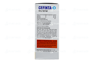 Cefinta O Orange Flavour Dry Syrup 30ml