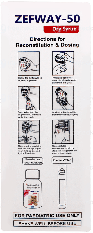 Zefway 50 Orange Flavour Dry Syrup 30ml