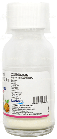 Zefway 50 Orange Flavour Dry Syrup 30ml