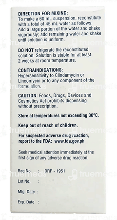 Dalacin C 75mg Granules For Solution 60ml