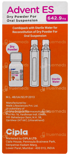 Advent Es Orange Flavour Suspension 50ml