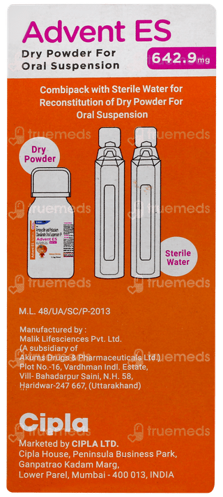 Advent Es Orange Flavour Suspension 50ml