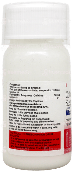Maxicef O 50Mg Suspension 30Ml