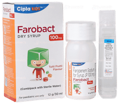 Farobact 100 Mg Tutti Frutti Flavour Dry Syrup 30 Ml Farobact 100 Mg Tutti Frutti Flavour Dry Syrup 30 Ml
