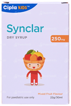 Synclar 250Mg Mixed Fruit Flavour Dry Syrup 30Ml Synclar 250Mg Mixed Fruit Flavour Dry Syrup 30Ml