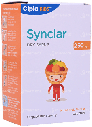Synclar 250Mg Mixed Fruit Flavour Dry Syrup 30Ml