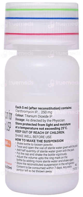 Synclar 250Mg Mixed Fruit Flavour Dry Syrup 30Ml