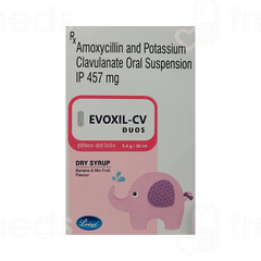 Evoxil Cv Duos Banana & Mix Fruit Flavour Dry Syrup 30ml