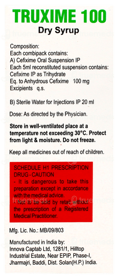 Truxime 100 MG Dry Syrup 30 ML