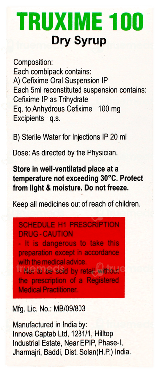 Truxime 100 MG Dry Syrup 30 ML