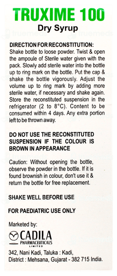 Truxime 100 MG Dry Syrup 30 ML