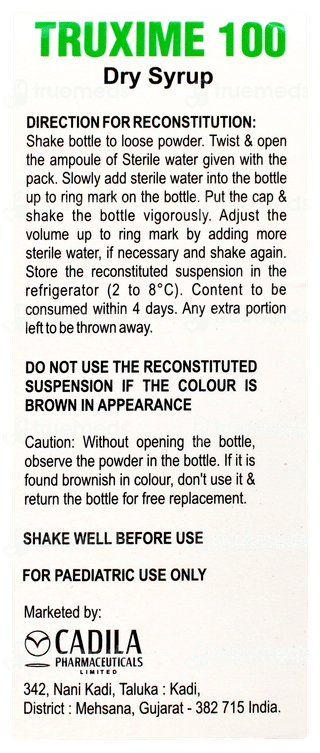 Truxime 100 MG Dry Syrup 30 ML
