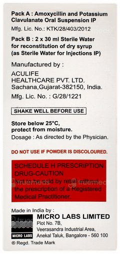 Bactoclav Dry Syrup 60ml