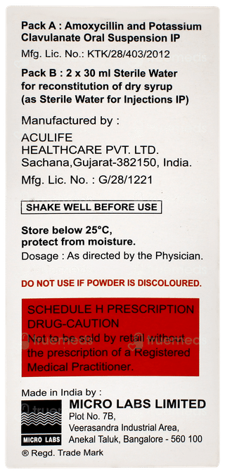 Bactoclav Dry Syrup 60ml