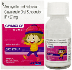Cavmox Cv Duos Banana & Mix Fruit Flavour Dry Syrup 30ml Cavmox Cv Duos Banana & Mix Fruit Flavour Dry Syrup 30ml