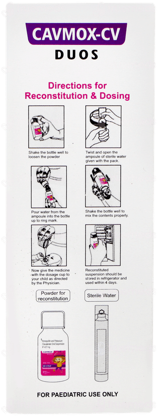 Cavmox Cv Duos Banana & Mix Fruit Flavour Dry Syrup 30ml