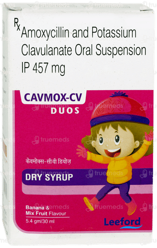 Cavmox Cv Duos Banana & Mix Fruit Flavour Dry Syrup 30ml