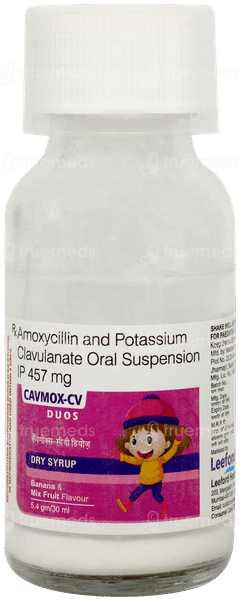 Cavmox Cv Duos Banana & Mix Fruit Flavour Dry Syrup 30ml Cavmox Cv Duos Banana & Mix Fruit Flavour Dry Syrup 30ml