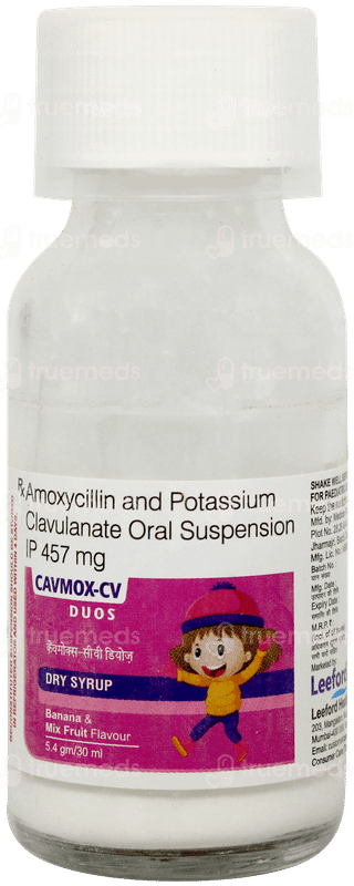 Cavmox Cv Duos Banana & Mix Fruit Flavour Dry Syrup 30ml