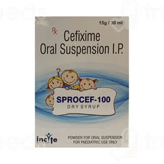 Sprocef 100 MG Dry Syrup 30 ML Sprocef 100 MG Dry Syrup 30 ML