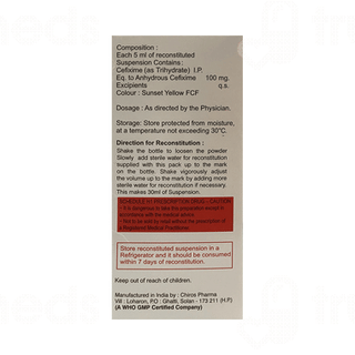 Sprocef 100 MG Dry Syrup 30 ML