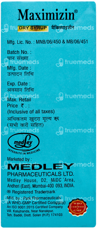 Maximizin Dry Syrup 30ml