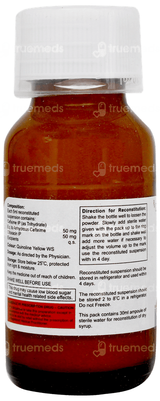 Zefway O Mango & Peppermint Flavour Dry Syrup 30ml