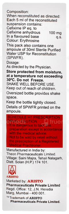 Maxicef O 100mg Suspension 30ml