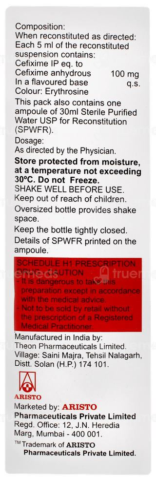 Maxicef O 100mg Suspension 30ml