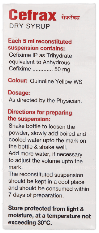 Cefrax Pineapple Flavour Dry Syrup 30Ml