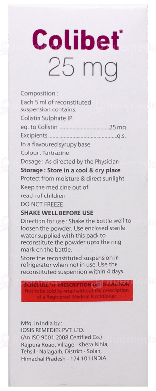 Colibet 25Mg Suspension 30Ml