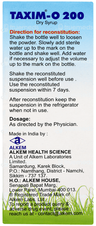 Taxim O 200 Dry Syrup 30ml