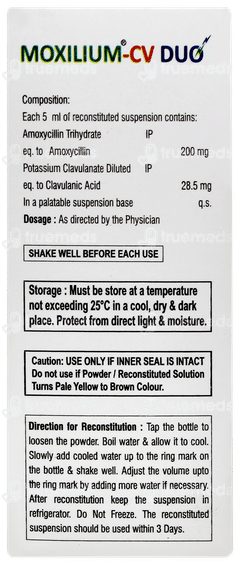 Moxilium Cv Duo Dry Syrup 30ml