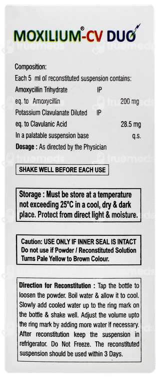 Moxilium Cv Duo Dry Syrup 30ml