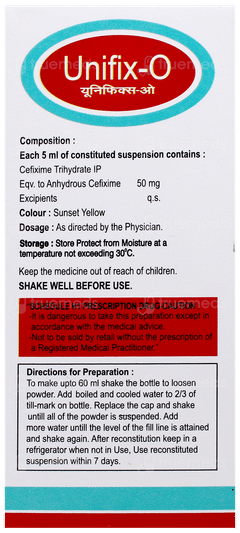 Unifix O Dry Syrup 60Ml Unifix O Dry Syrup 60Ml