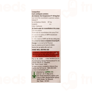 Distaclor 187mg Dry Syrup 30ml