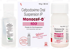 Monocef O 100 Pineapple Peppermint Flavour Suspension 30ml